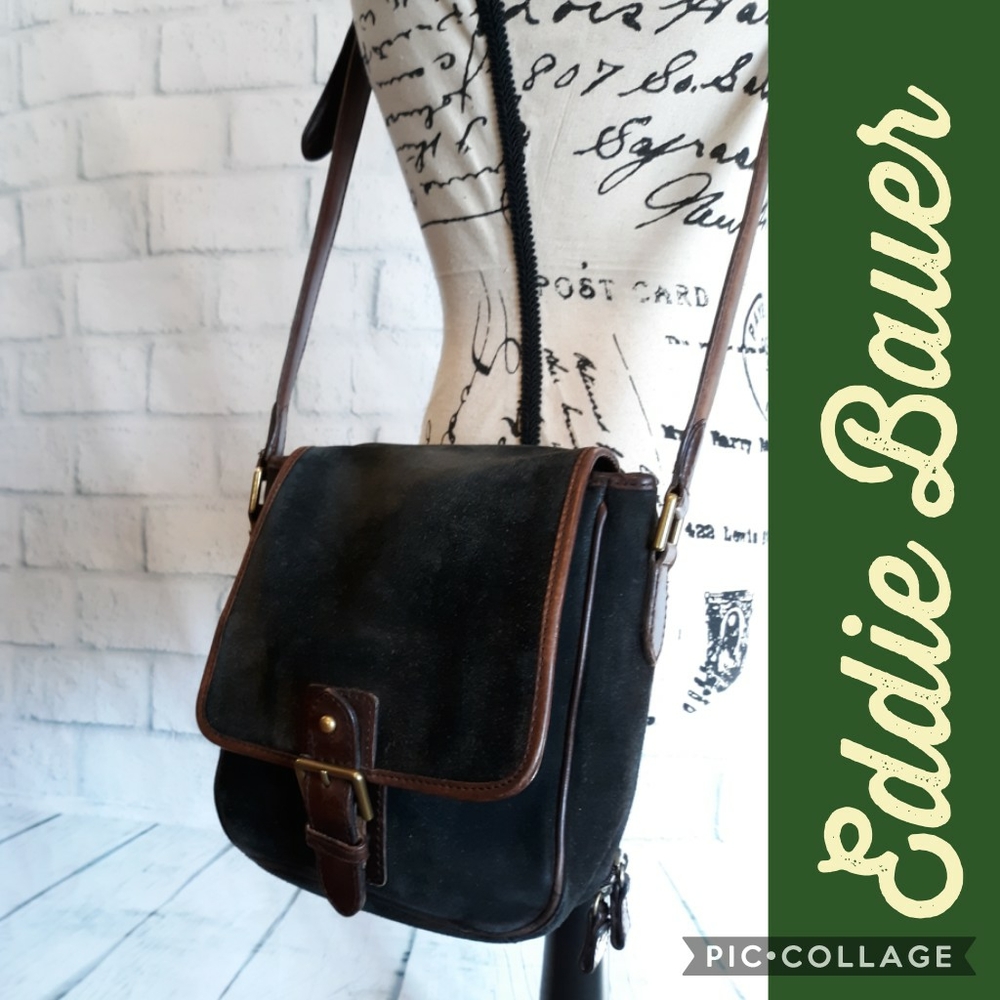Popular Midsz Eddie B leather crossbody, exc cond